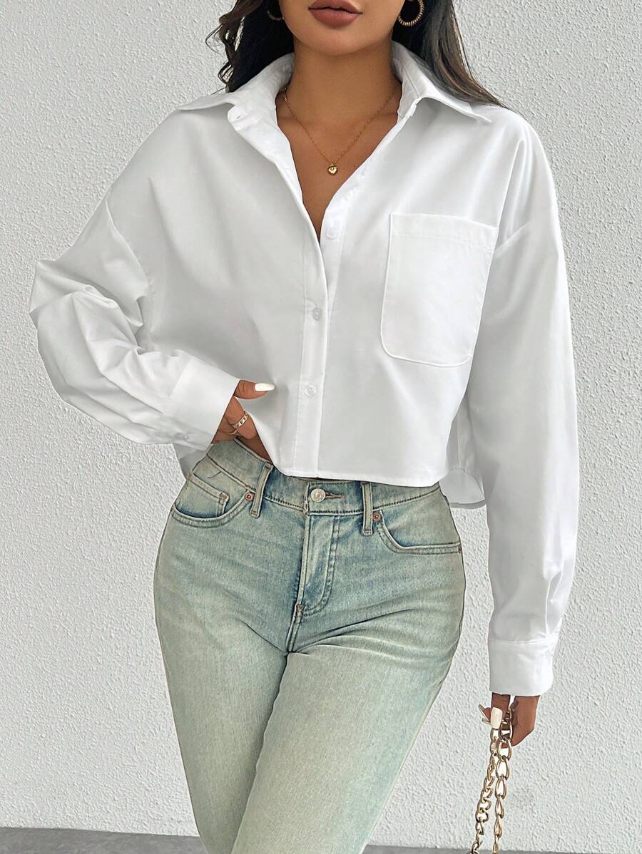 Lange Mouwen Blouse voor Vrouwen in Diverse Kleuren