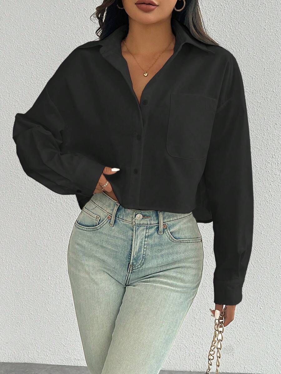 Lange Mouwen Blouse voor Vrouwen in Diverse Kleuren