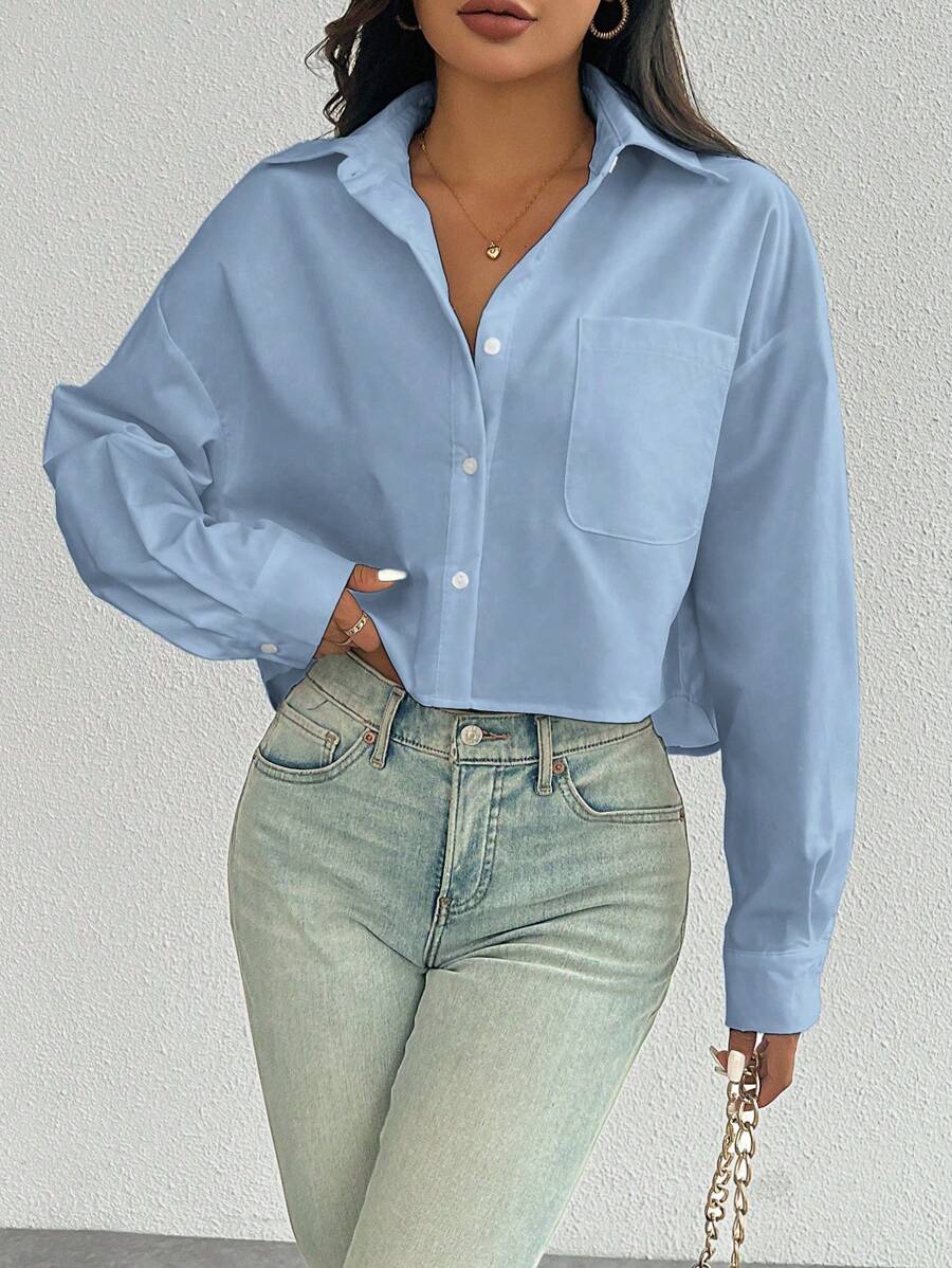 Lange Mouwen Blouse voor Vrouwen in Diverse Kleuren