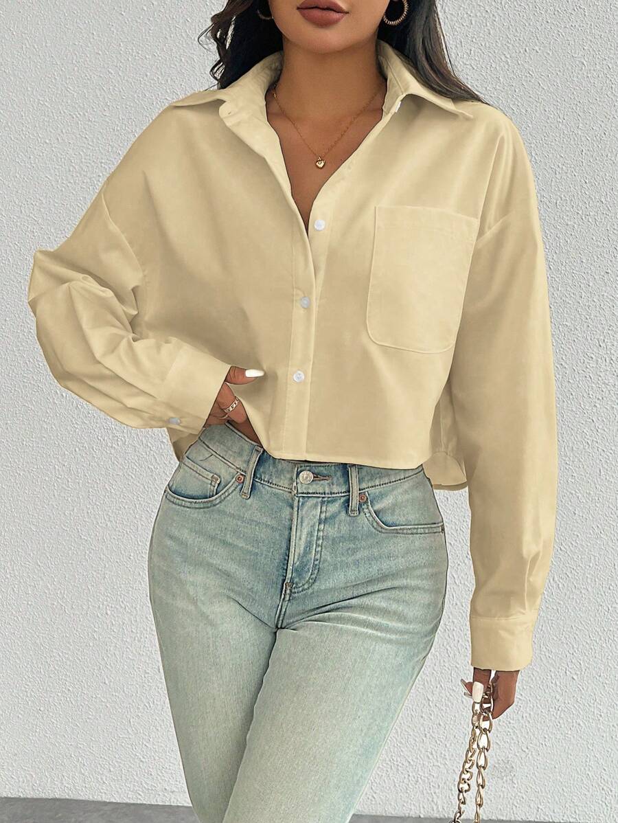 Lange Mouwen Blouse voor Vrouwen in Diverse Kleuren