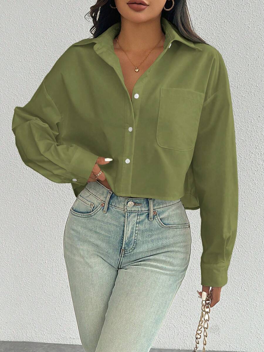Lange Mouwen Blouse voor Vrouwen in Diverse Kleuren