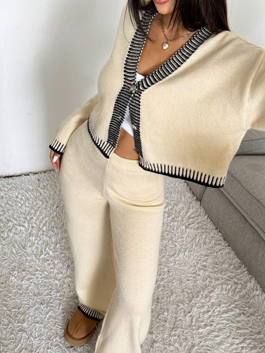 2-delige Casual Dames Set met Trui en Broek