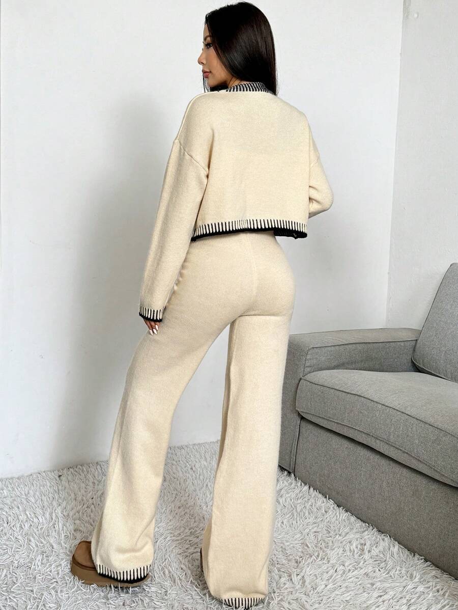 2-delige Casual Dames Set met Trui en Broek