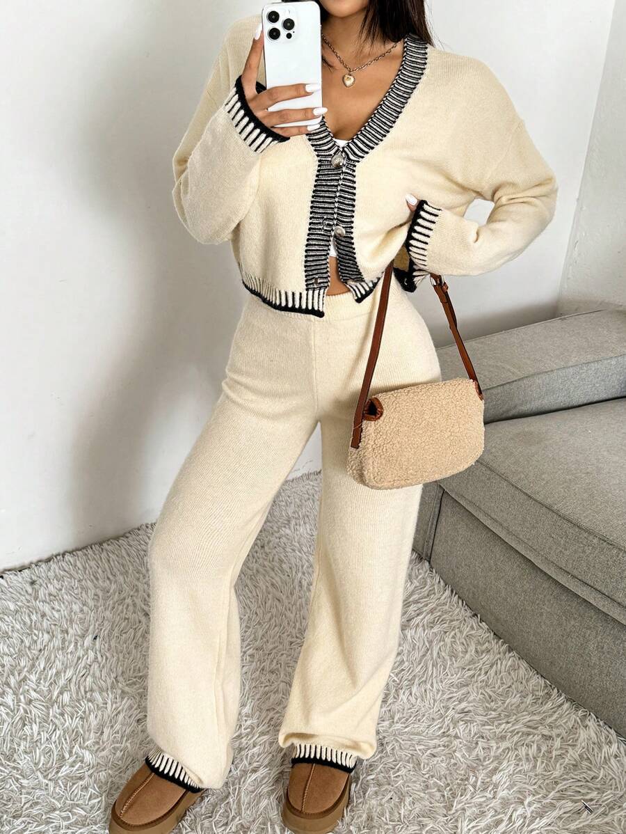2-delige Casual Dames Set met Trui en Broek