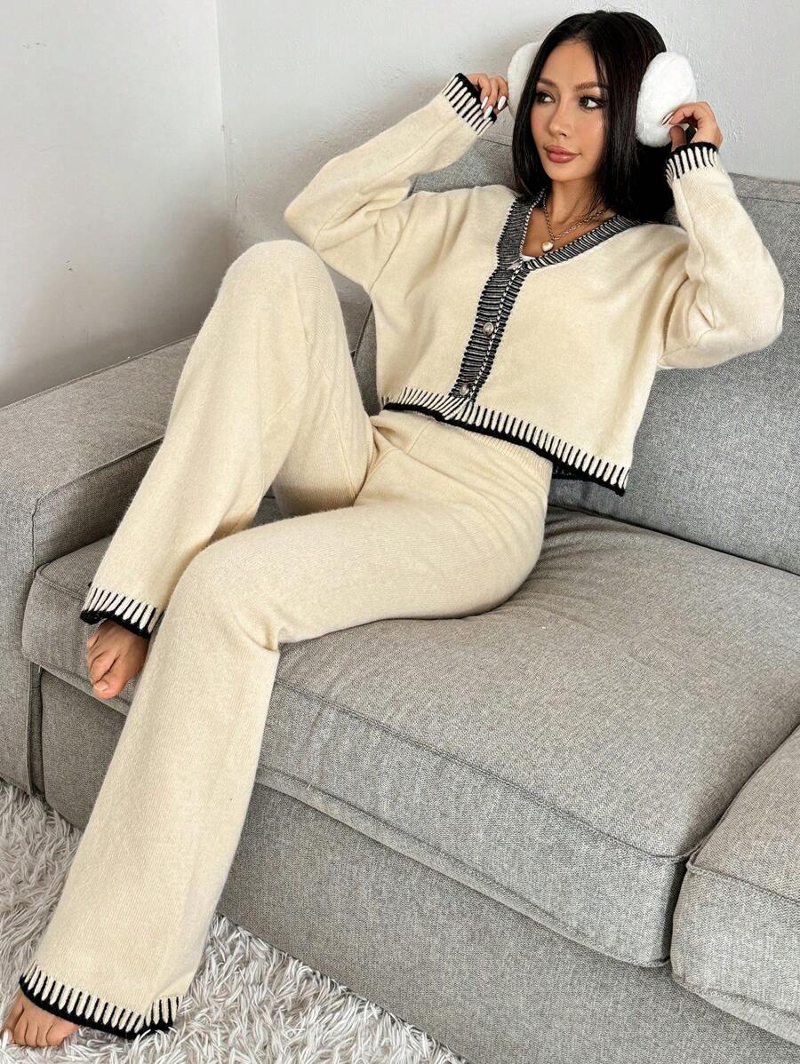2-delige Casual Dames Set met Trui en Broek