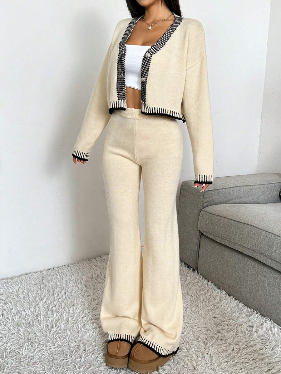 2-delige Casual Dames Set met Trui en Broek