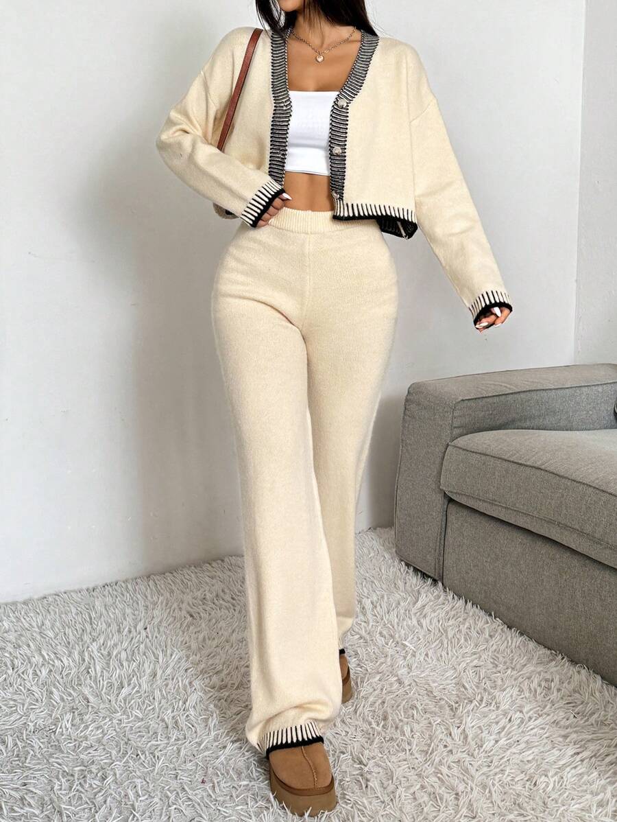 2-delige Casual Dames Set met Trui en Broek