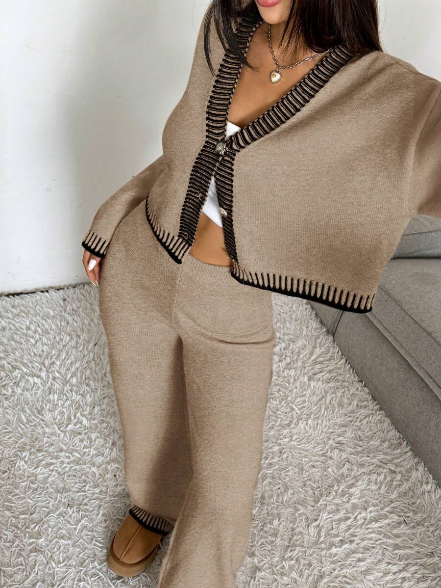 2-delige Casual Dames Set met Trui en Broek