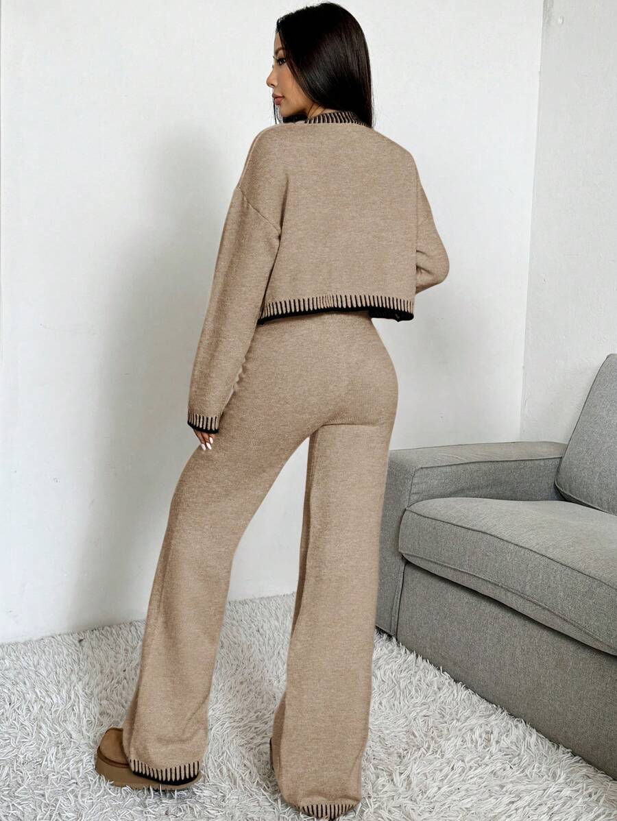 2-delige Casual Dames Set met Trui en Broek