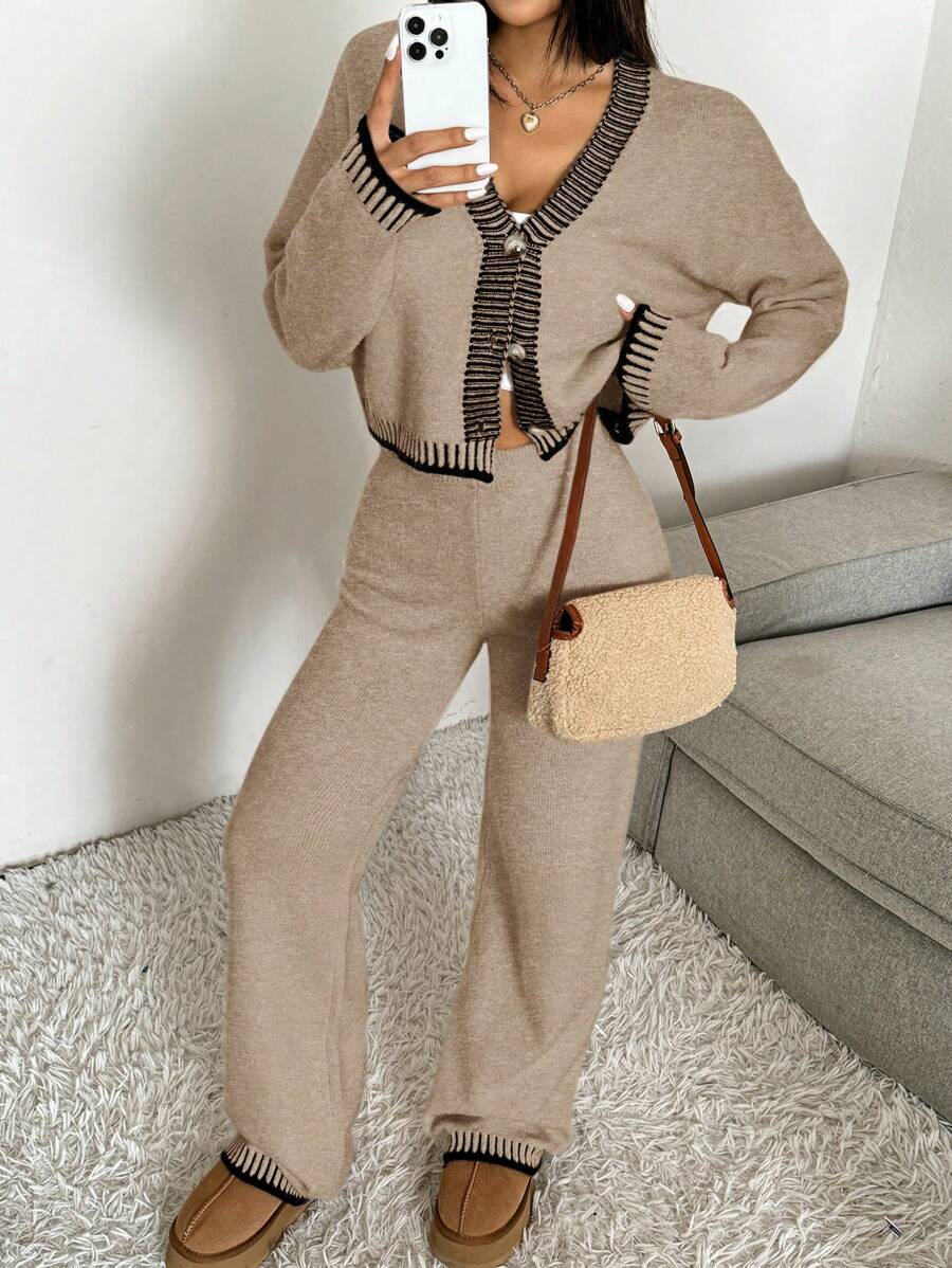 2-delige Casual Dames Set met Trui en Broek