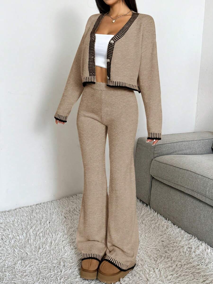 2-delige Casual Dames Set met Trui en Broek