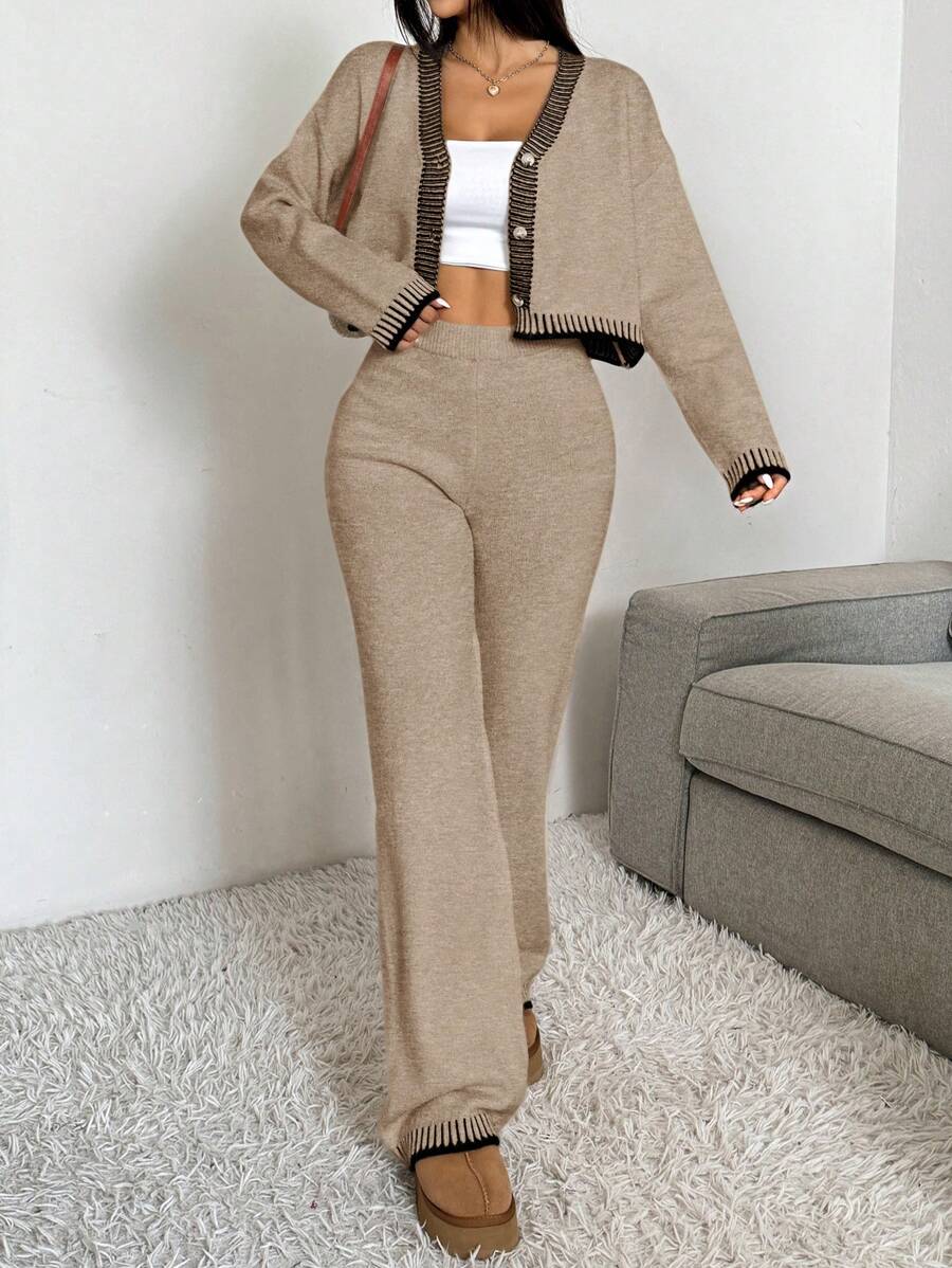 2-delige Casual Dames Set met Trui en Broek