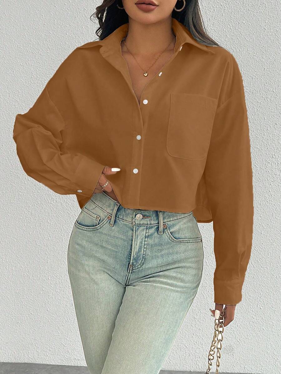 Lange Mouwen Blouse voor Vrouwen in Diverse Kleuren