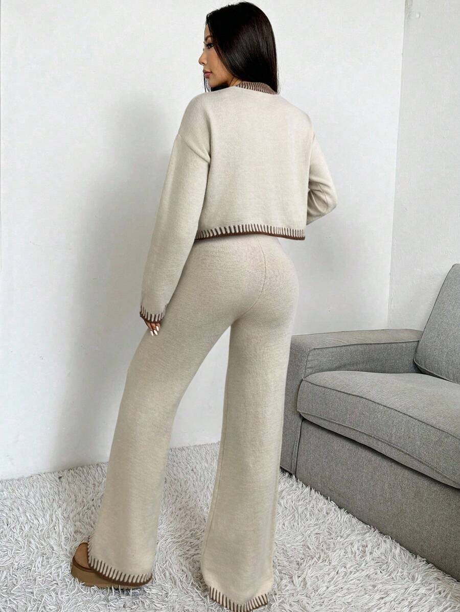 2-delige Casual Dames Set met Trui en Broek