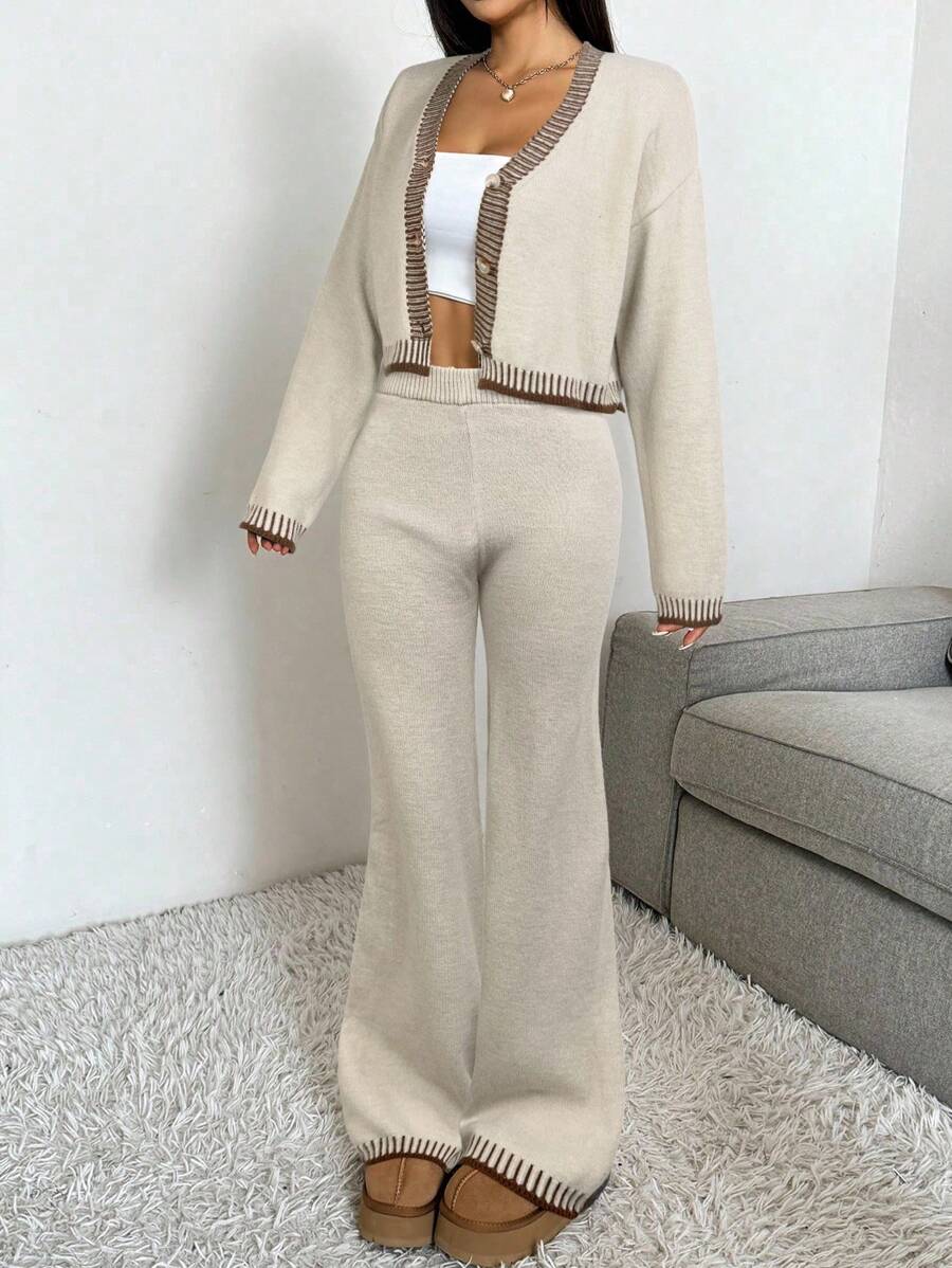2-delige Casual Dames Set met Trui en Broek