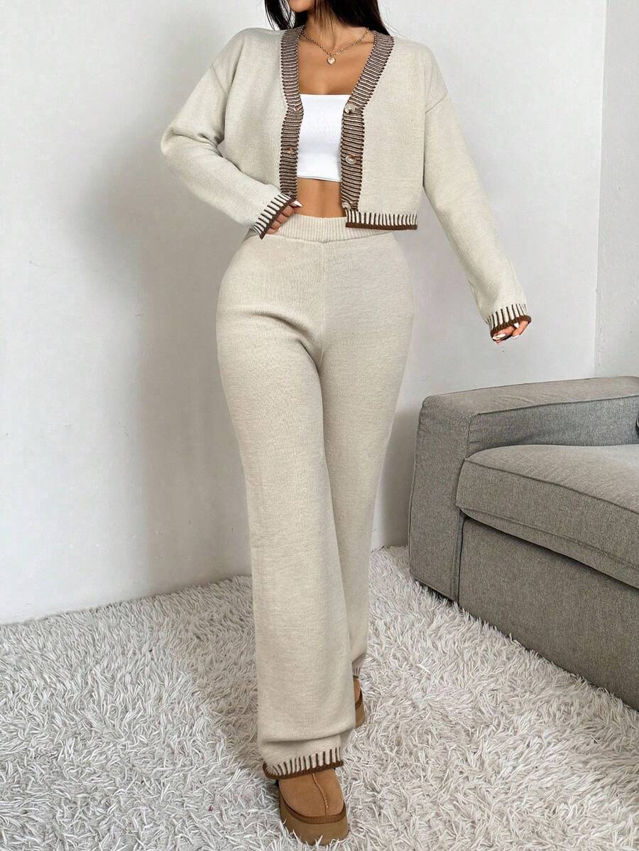 2-delige Casual Dames Set met Trui en Broek