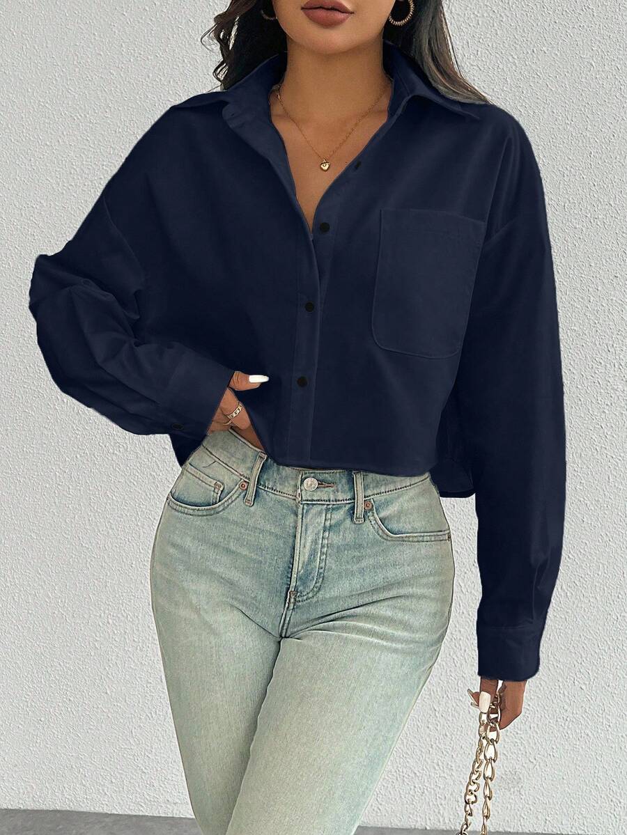 Lange Mouwen Blouse voor Vrouwen in Diverse Kleuren